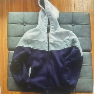 Cozy Kids' Hoodie - Navy and Gray
